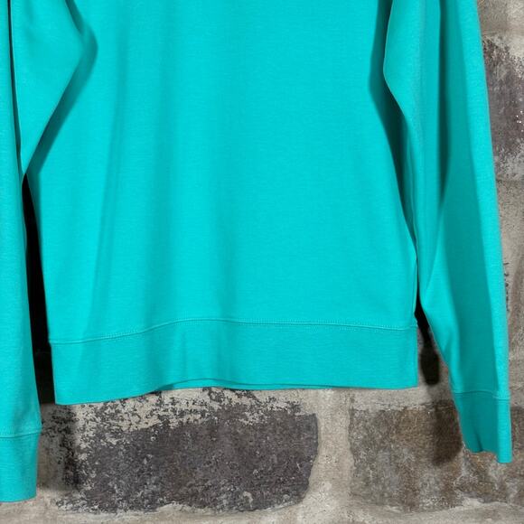 Vineyard Vines 1/4 Zip Top Teal Blue Pull Over Preppy Woman's XS Coastal Casual - Picture 3 of 12